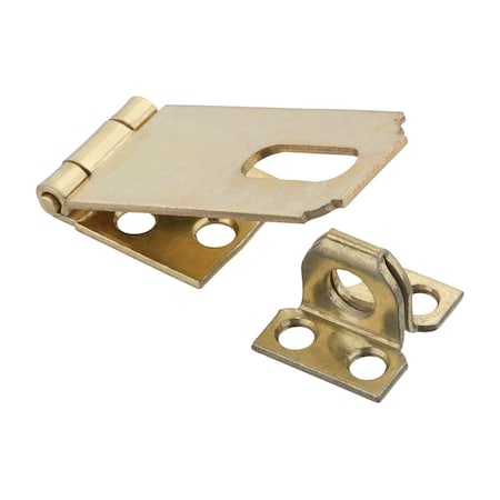 National Hardware National Hardware Brass-Plated Steel 2-1/2 in. L Safety Hasp 1 pk N102-178